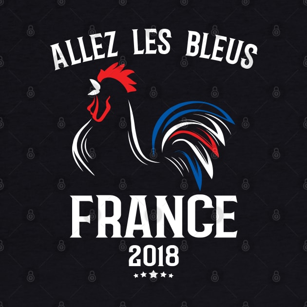 World Cup Champions France Soccer Football 2018 Allez Les Bleus by HCMGift